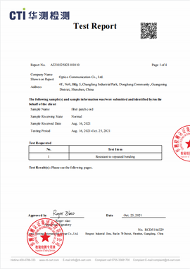 Resistant to Repeated Bending Test Resistant to Repeated Bending Test