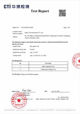 Temperature Change Test Temperature Change Test